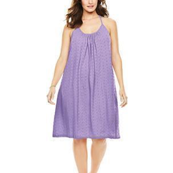 Breezy Eyelet Short Nightgown - Soft Iris