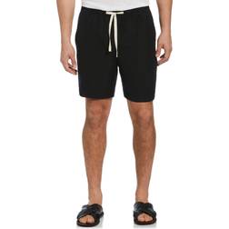 Cubavera Linen-Blend Pull On Drawstring Shorts - Jet Black