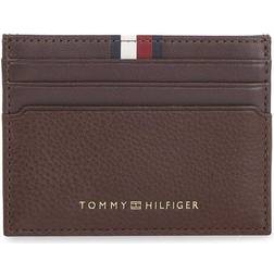 Tommy Hilfiger Signature Premium Leather Credit Card - Coffee Bean