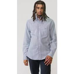 Gant Men Regular Fit Banker Stripe Poplin Shirt Blue