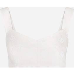 Dolce & Gabbana Jacquard corset natural_white