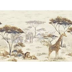 Rasch fototapete vlies tiere afrika löwe bäume beige braun 363678 17,69€/1qm