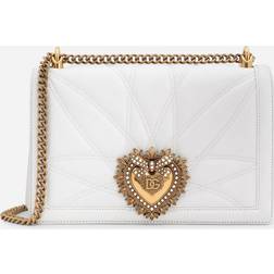Dolce & Gabbana Large Devotion bag innappa leather optical_white one size