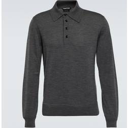 Tom Ford Shirt collar sweater light_charcoal