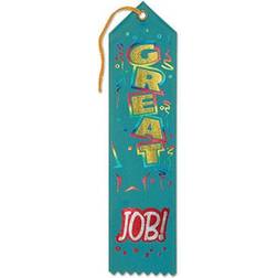 Beistle 2" x 8" Great Job Award Ribbon 9/Pack AR185