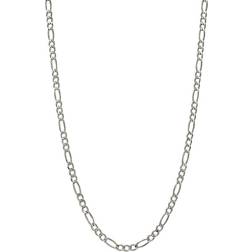 Bloomingdale's Men's Figaro Link Chain Necklace - White Gold