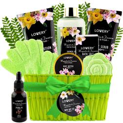 Lovery Spa Bath Gift Set for Women, Magnolia & Jasmine Christmas Gift Basket
