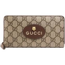Gucci Neo Vintage GG Supreme Zip Around Wallet - Beige/Ebony