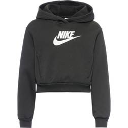 Nike Sportswear Club Fleece Older Kids' Girls' Crop Hoodie Black