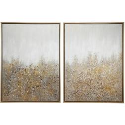 CosmoLiving by Cosmopolitan Geode Glitter Flakes Framed Art 29.5x39.5" 2