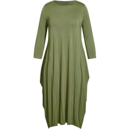 Evans Karina Knit Dress - Olive