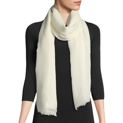 Lightweight Cashmere Scarf - Ecru