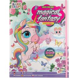 Grafix Sticker Book Magical Fantasy with 200 Stickers Fjernlager, 5-6 dages levering