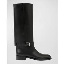 Burberry Black Ankle Strap Boots BLACK IT