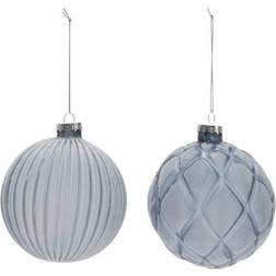 Melrose 6ct Blue Frosted Ball Christmas Tree Ornament