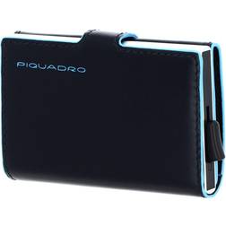 Piquadro blue compact wallet kartenetui geldbörse blu2