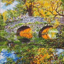 Diamond Dotz art kit 20.28"x20.28"-country bridge -dd12059