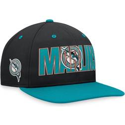 Nike Men's Black Florida Marlins Cooperstown Collection Pro Snapback Hat
