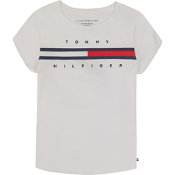 Tommy Hilfiger Girl's Pieced Flag T-shirt - White (TX000095-100)