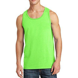 Port & Company Men's Core Tank Top - Neon Green