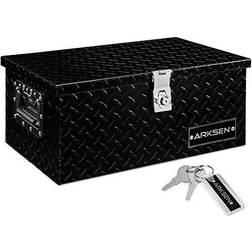 Arksen 20 aluminum diamond plate tool box chest box pick up truck bed rv trailer