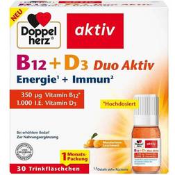 Doppelherz Gesundheit Energie & Leistungsfähigkeit B12 + D3 Duo Aktiv
