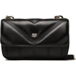 DKNY Women's R313BW79-BGD-1 Shoulder Bag, Black/Gold