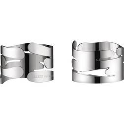 Alessi Nocolor Bark Steel Napkin Ring