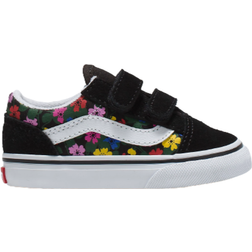 Vans Toddler Old Skool V Floral - Black/White