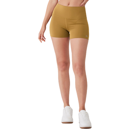 Alo High-Waist Airlift Short 3" - Golden Olive Branch