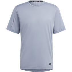 Adidas Yoga Base Training Tee - Silver Violet/Carbon