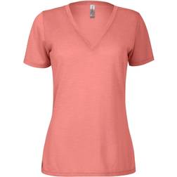 Platinum P514S Delta Women's Slub Short Sleeve V-Neck Tee - Sorbet