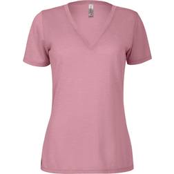 Platinum P514S Delta Women's Slub Short Sleeve V-Neck Tee - Petal