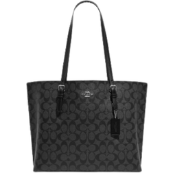 Coach Mollie Tote In Signature Canvas - Silver/Graphite/Black