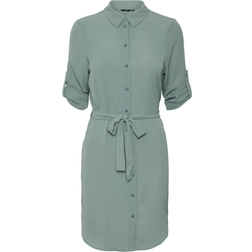 Vero Moda Short Shirt Dress - Green/Laurel Wreath