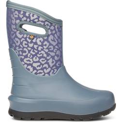 Bogs Kid's Neo-Classic Metallic Leopard - Misty Gray