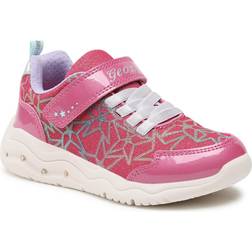 Geox PHYPER Girl Sneaker, Fuchsia/Multicolor