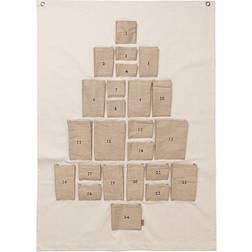 Ferm Living Pine Adventskalender Maxi natur/BxHxT Weihnachtsschmuck