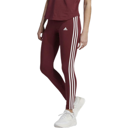 Adidas Women's W 3S Leggings - Shadow Red/White