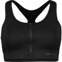 Röhnisch Front Zip Sportsbra, Black