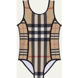 Burberry Kids Check swimsuit beige Y