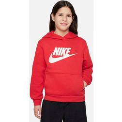 Nike Kids' Sportswear Club Fleece HBR Hoodie University Red/White