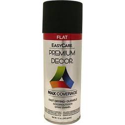 TRUE VALUE MFG COMPANY Enamel Spray Paint Black Flat 12-oz