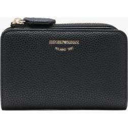 Emporio Armani Small Black Zip Wallet Accessories: One-Size, Co