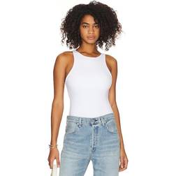 Steve Madden Nico Racer Bodysuit White