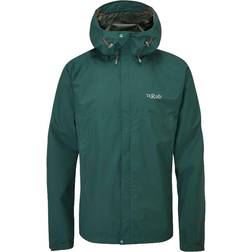 Rab Men's Downpour Eco Waterproof Jacket - Pine