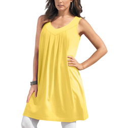 Roaman's Women's Swing Ultimate Tunic Tank Top Plus Size - Lemon Mist