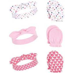 Little treasure cotton headband and scratch mitten set 6pk, confetti, one