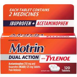 Motrin dual action with tylenol pain reliever