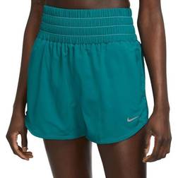 Nike Women's One Ultra High Brief-Lined Shorts Teal